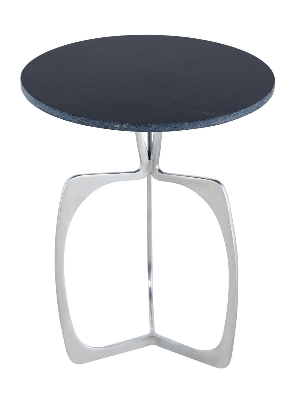 Beistelltisch Metall rund ø 45 x 56 cm Dekotisch Marmor Sohoo Gestell silber oder gold