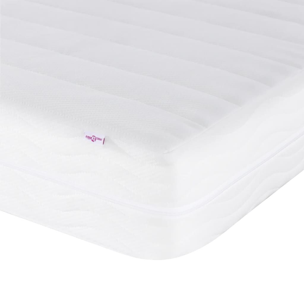 Komfortmatratze Weiß 120x200 cm aus Schaumstoff H2 H3 ergonomisches Liegen