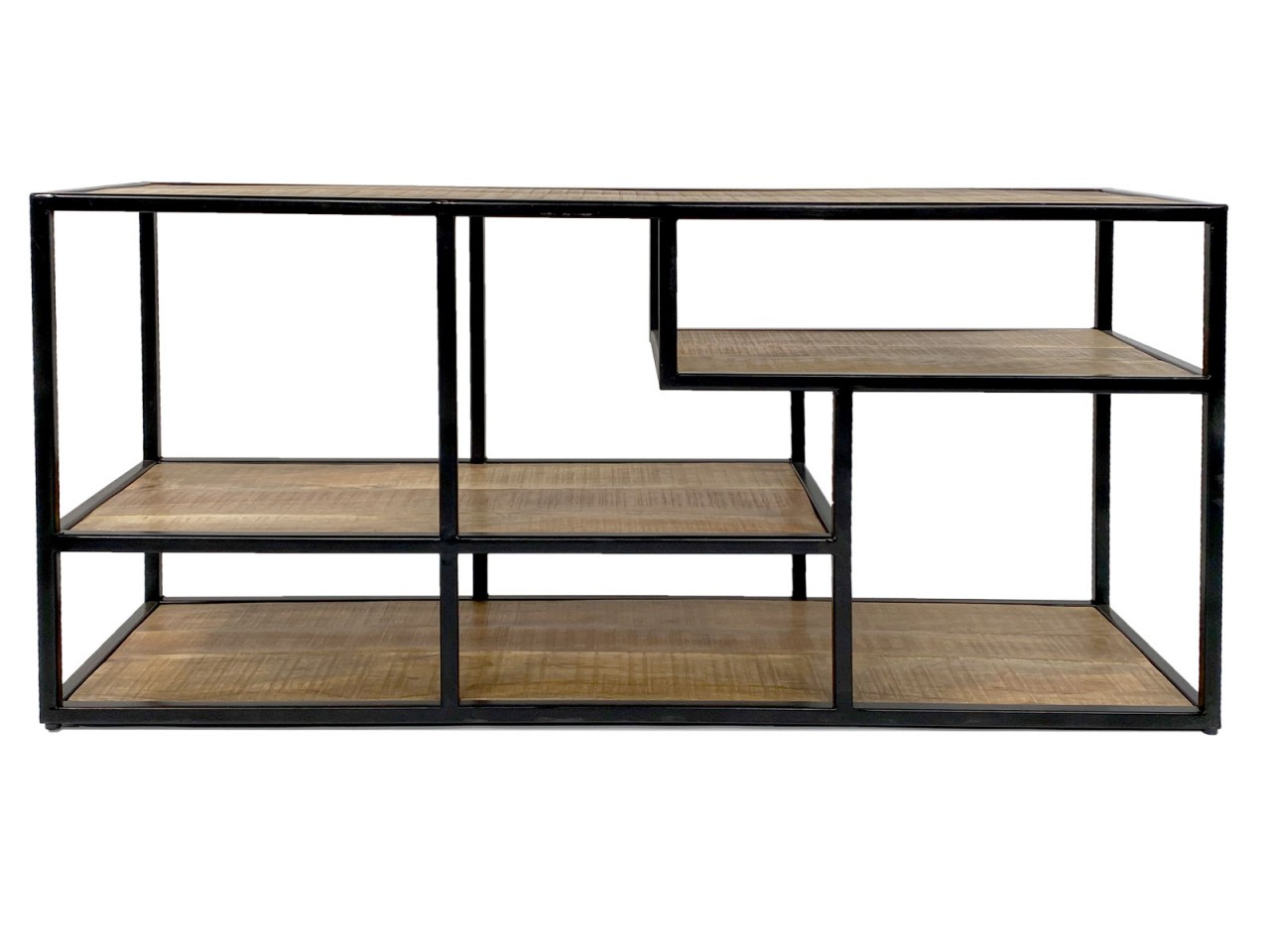 Standregal Raumteiler Bücher Regal Medienregal Bücherbord 130x60x36cm Liverpool Metall-Gestell schwa Standregal Raumteiler Bücher Regal Medienregal Bücherbord 130x60x36cm Liverpool Metall-Gestell schwa