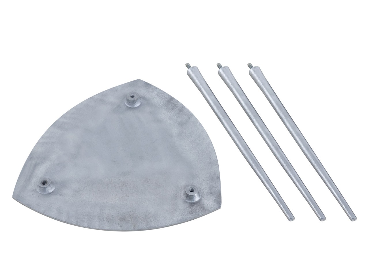 Beistelltisch Metall Dekotisch Alster 40x45x40 cm dreieckig klass. Design Aluminium silber o. gold Beistelltisch Metall Dekotisch Alster 40x45x40 cm dreieckig klass. Design Aluminium silber o. gold