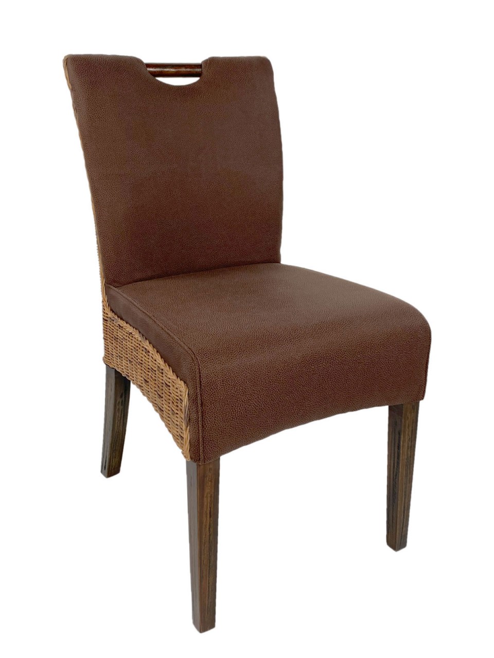 Rattanstühle Esszimmer Stühle Set 6 Stück Wintergarten Stühle Bilbao Polsterstühle prairie brown