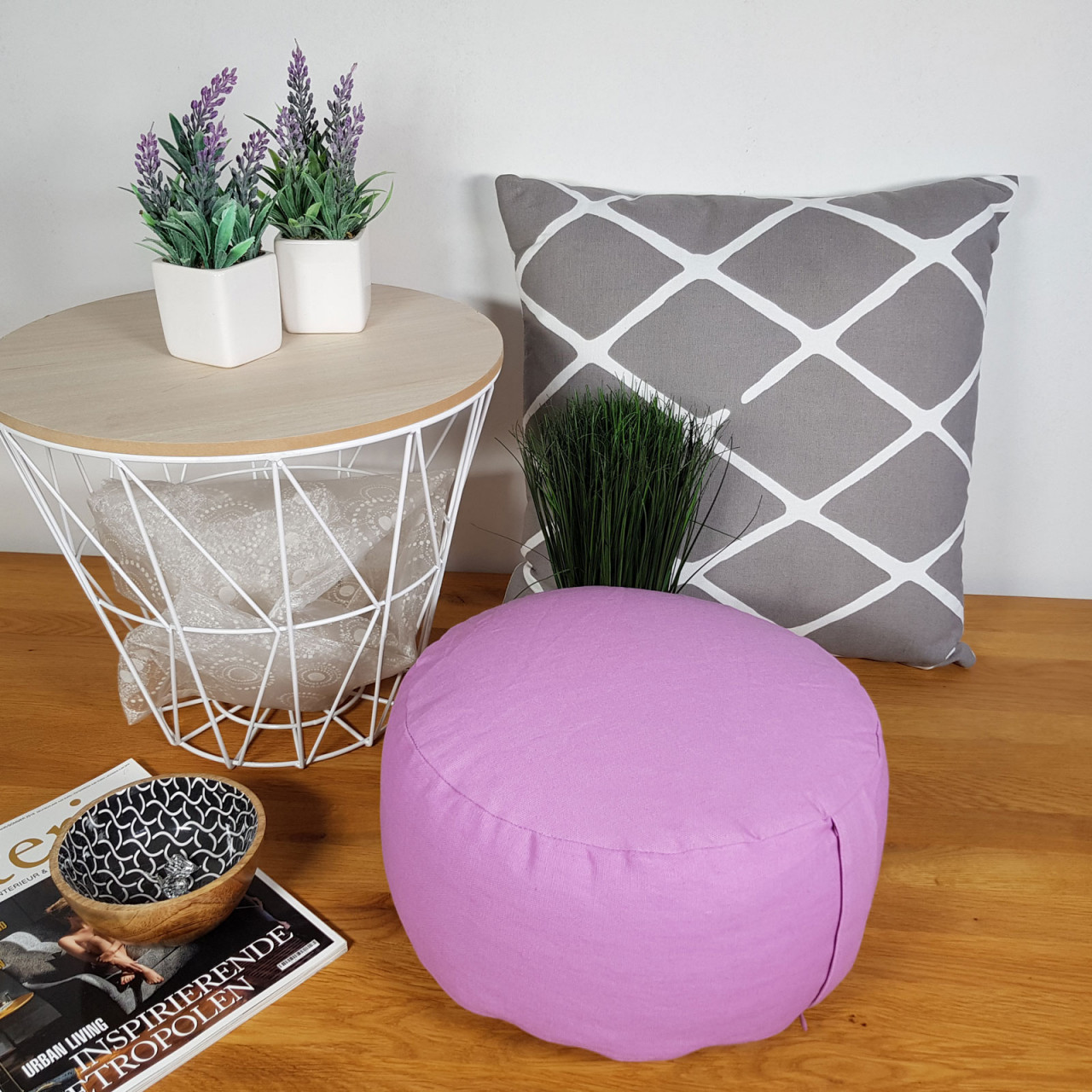 Yogakissen Meditationskissen Sitzkissen Bodenkissen Lotus rund H 14 x ø 31 cm Bezug waschbar Yogakissen Meditationskissen Sitzkissen Bodenkissen Lotus rund H 14 x ø 31 cm Bezug waschbar