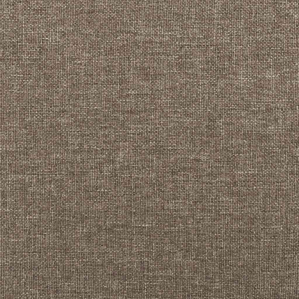 Bettgestell 140x190 cm Taupe Zeitloses Design ohne Matratze Stabil Modern