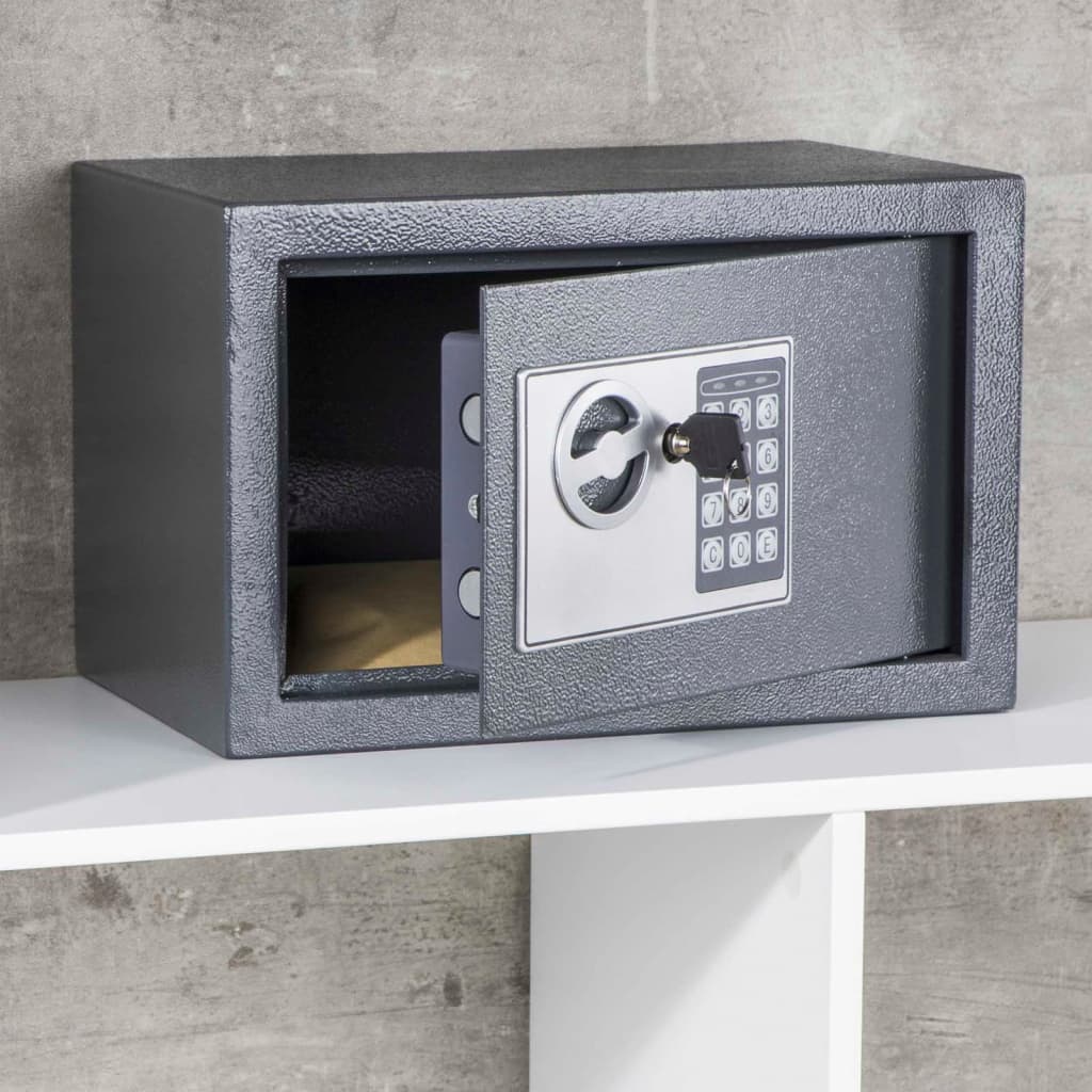 Sicherheits-Safe mit Elektroschloss Anthrazit 35x31x50 cm Stahl
