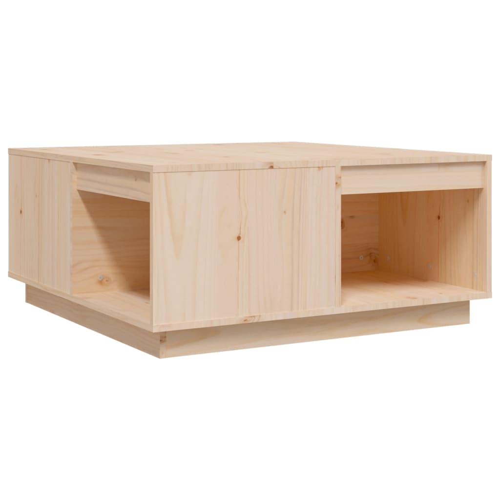 Couchtisch Sofatisch Beistelltisch Tisch Wohnzimmer 80x81x36,5cm Holz Natur