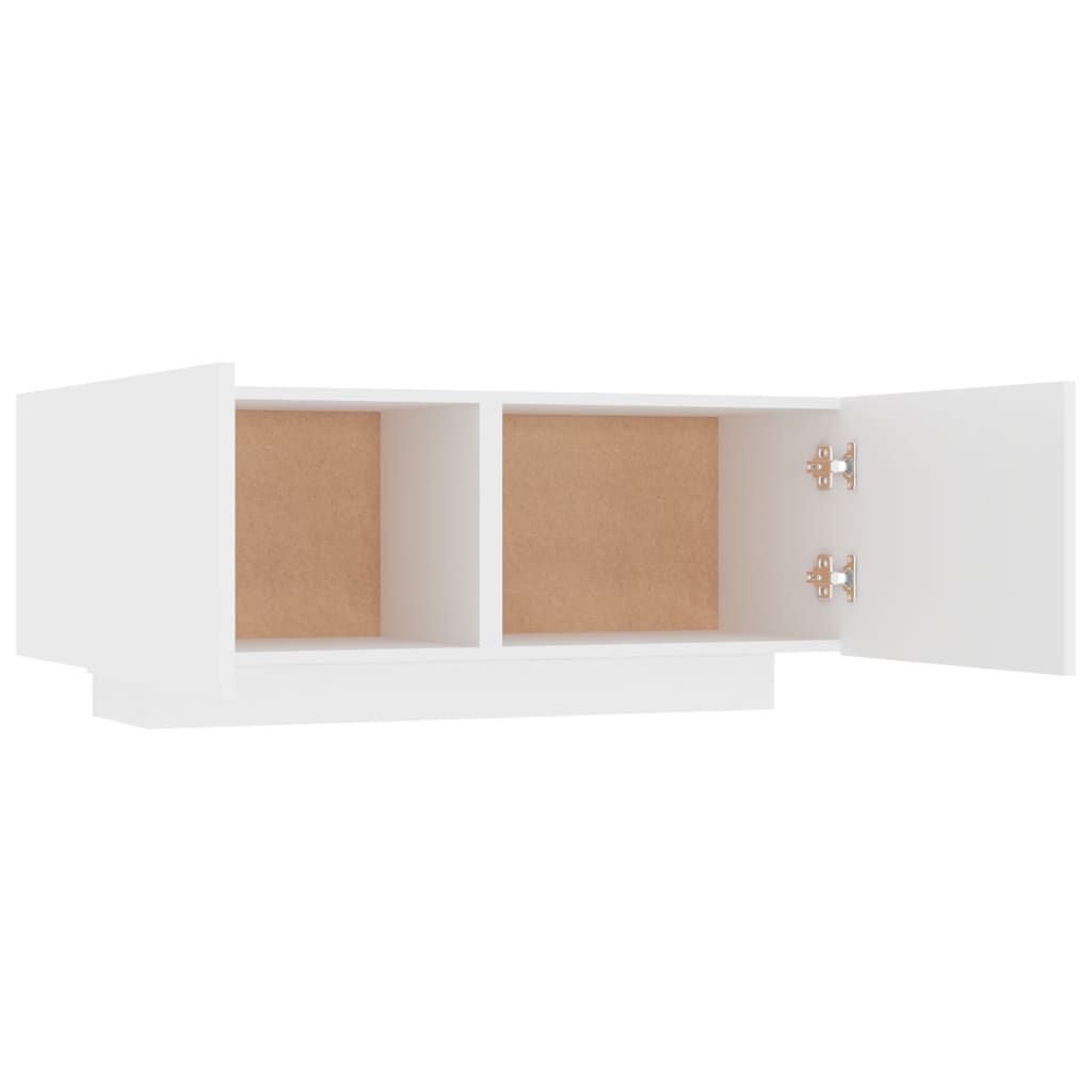 TV Board Schrank Weiß 100x35x40 cm ideal für Wohnzimmer und Multimedia