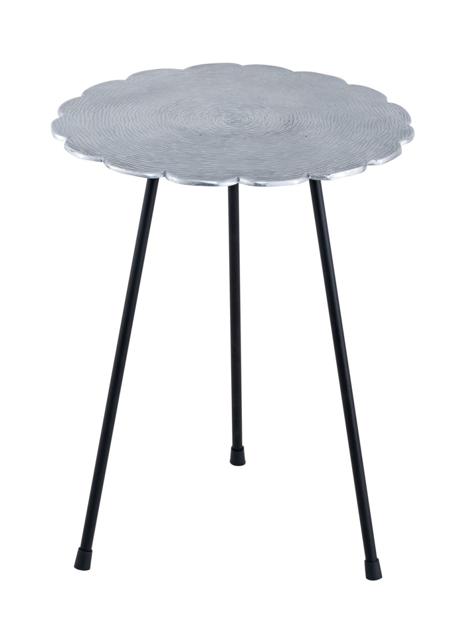 Beistelltisch Metall Dekotisch Hilton ø 35 x H 45 cm rund Aluminium mit Struktur silber od. gold Beistelltisch Metall Dekotisch Hilton ø 35 x H 45 cm rund Aluminium mit Struktur silber od. gold