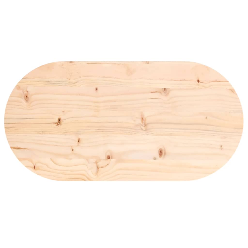 Tischplatte oval Massivholz Kiefer 70x35x2,5 cm Tischplatte oval Massivholz Kiefer 70x35x2,5 cm