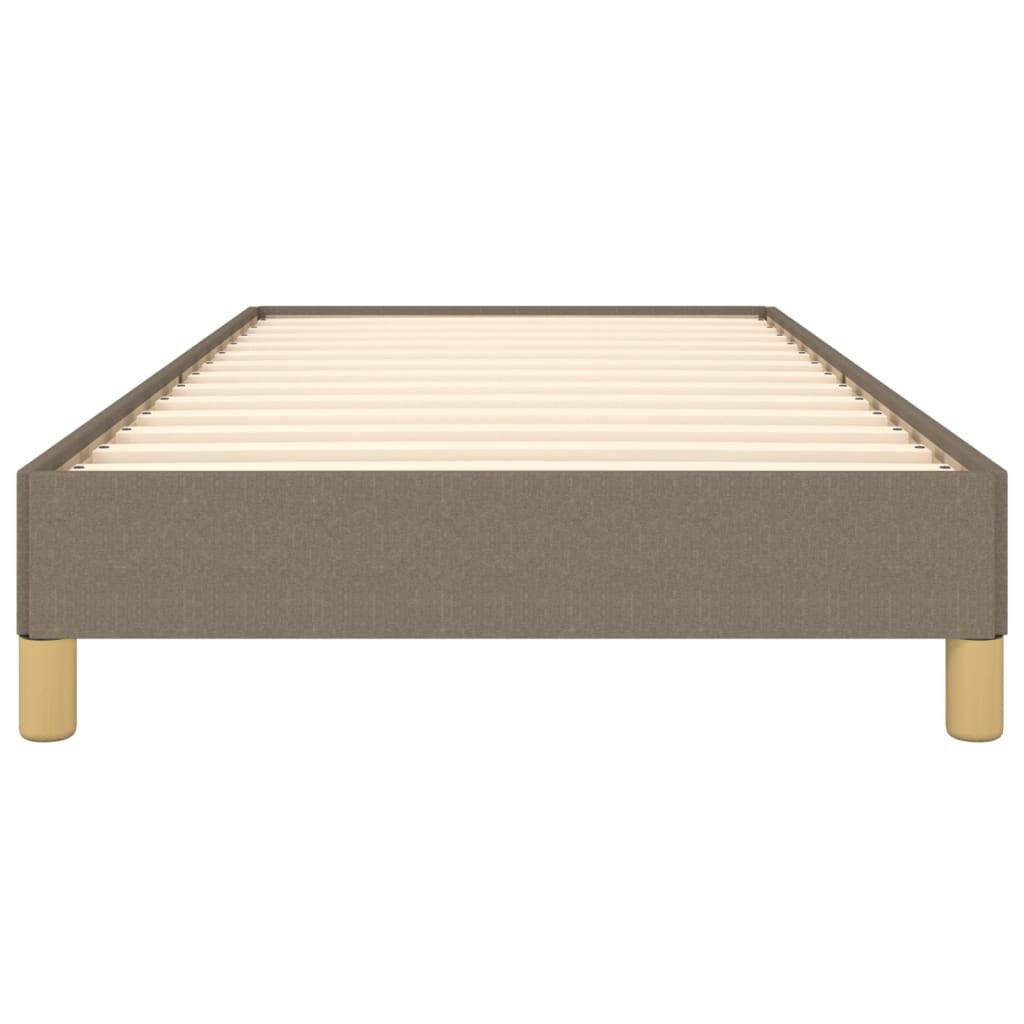 Bettgestell ohne Matratze Taupe 80x200 cm Stoff