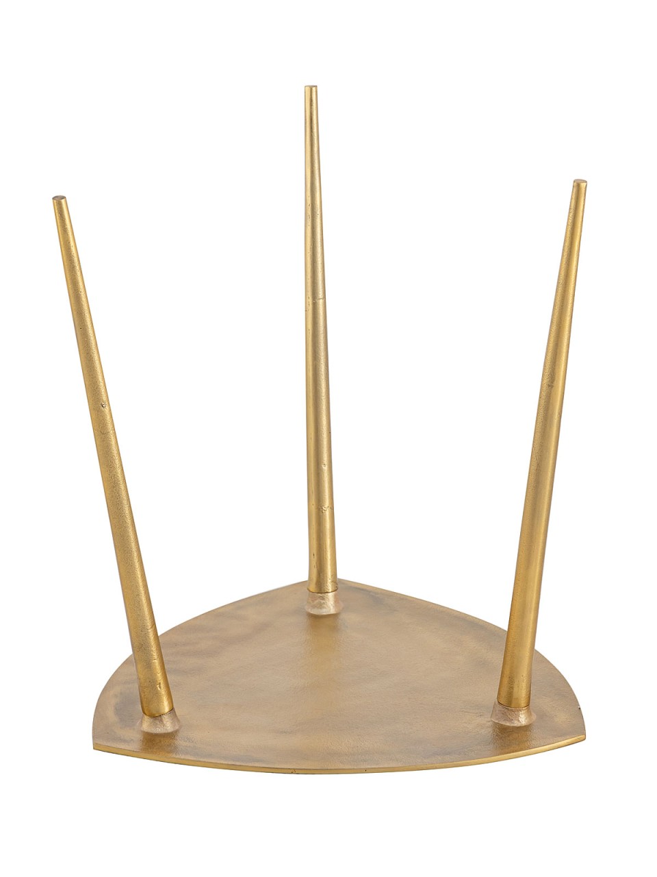 Beistelltisch Metall Dekotisch Alster 40x45x40 cm dreieckig klass. Design Aluminium silber o. gold