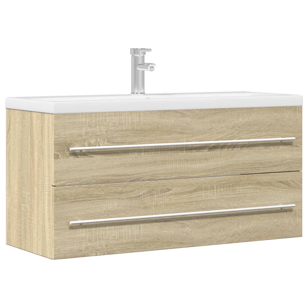 Waschbeckenunterschrank 100 x 38,5 x 48 cm Sonoma-Eiche modern