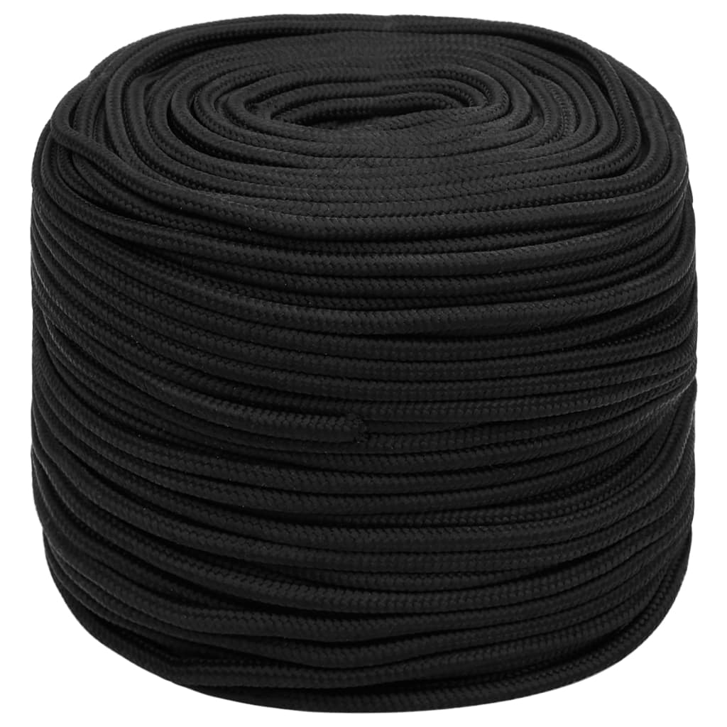 Bootsseil Bootstau  schwarz 8 mm 500 m Polypropylen wetterfest robust langlebig