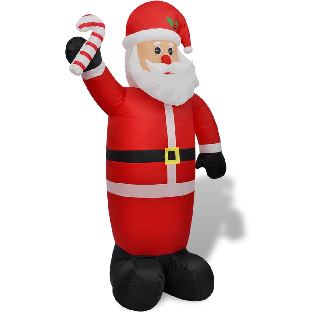 Aufblasbarer Weihnachtsmann 240 cm wetterfest und leuchtend für draußen