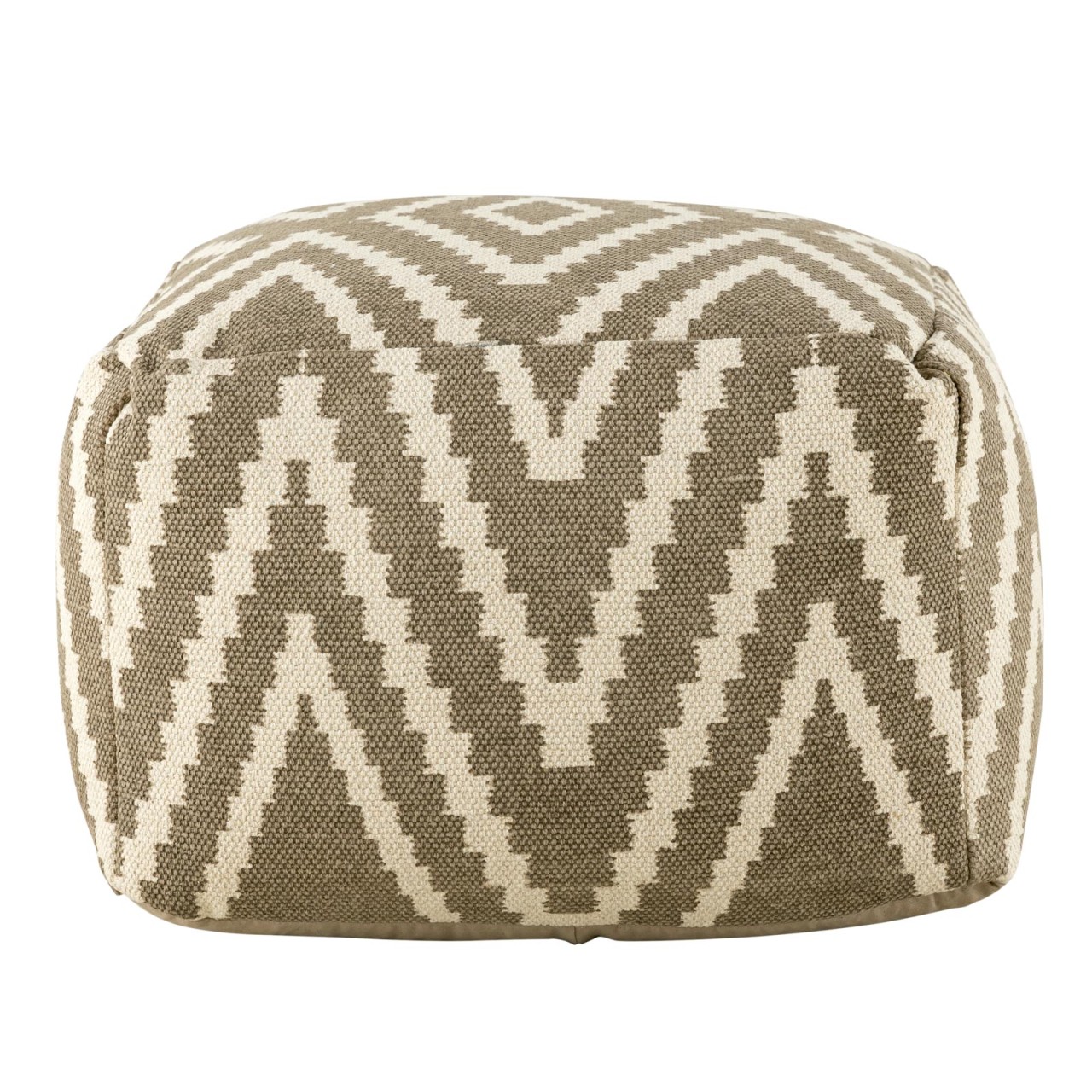Sitzwürfel Fußhocker Sitzhocker 55x37x55 cm Pouf Kelim Bodenkissen Peru schwarz taupe gelb türkis