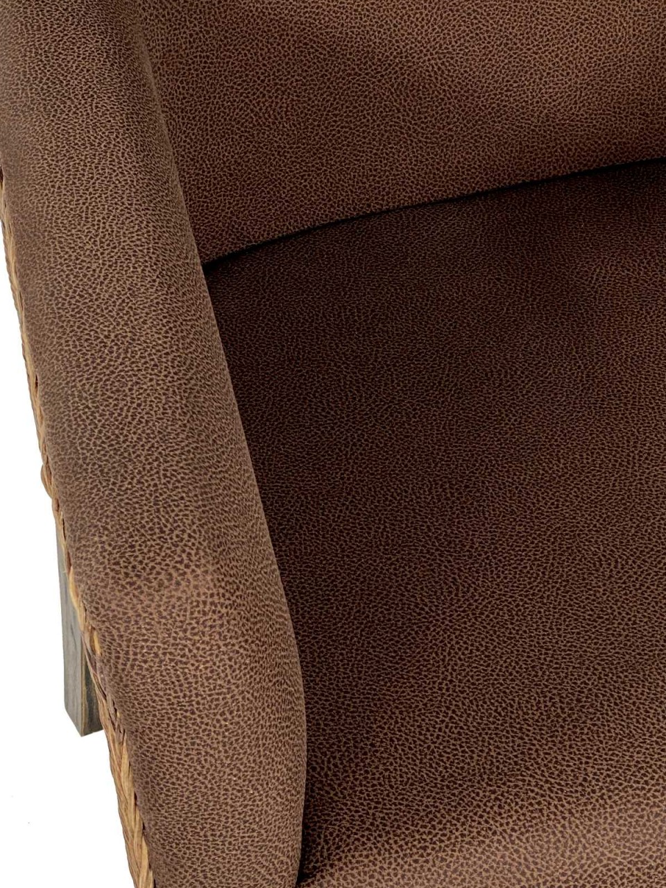 Esszimmer Stühle Set 6 Stück Rattan Armlehner Sessel Bilbao Polsterstuhl Polstersessel prairie brown